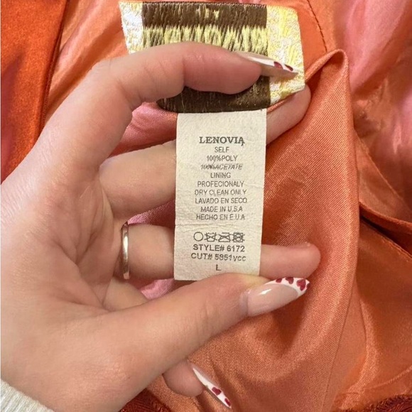 Elegant Burnt Orange Maxi Dress - Picture 7 of 8